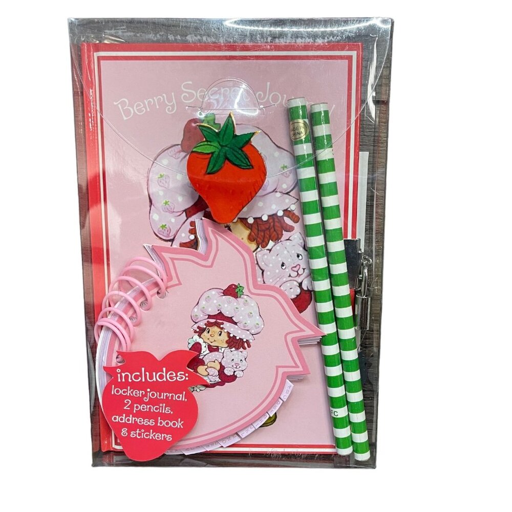 Vintage Strawberry Shortcake Diary,‎ Journal, Stationary Set NEW Flaw Movie Prop